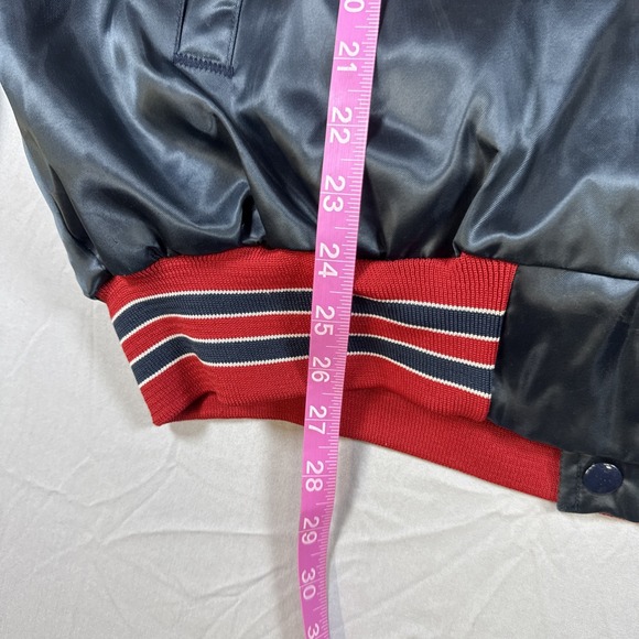 Atlanta Braves MLB Baseball Locker Line Vintage Jacket 1991 Size Extra Large XL - Picture 11 of 16